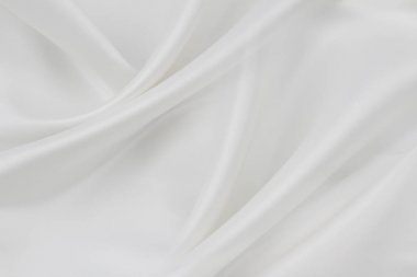 Portre sakinleştirmek beyaz ipek kumaş