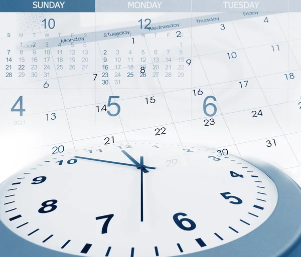 Clock and calendars — Stock Photo, Image
