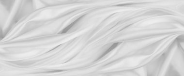 Beyaz ipek kumaş hatları