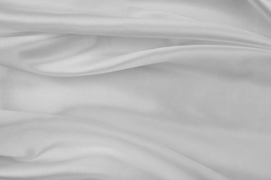 Beyaz ipek kumaş hatları
