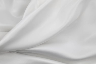 Beyaz ipek kumaş hatları