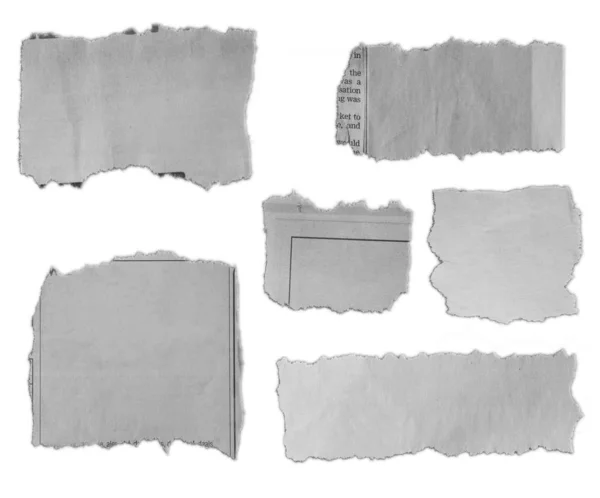 Torn pieces of paper — Stock Photo, Image