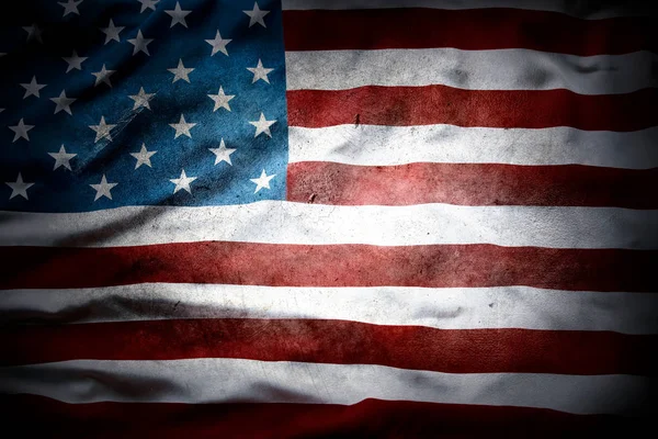 Grunge Amerikaanse vlag — Stockfoto