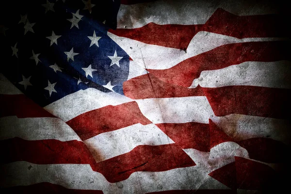 Αμερικανική σημαία grunge — Φωτογραφία Αρχείου