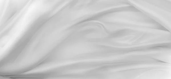 Lignes de tissu de soie blanche — Photo
