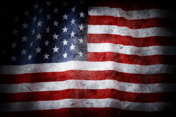 Grunge Amerikaanse vlag — Stockfoto
