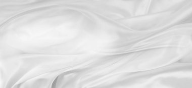 Beyaz ipek kumaş hatları