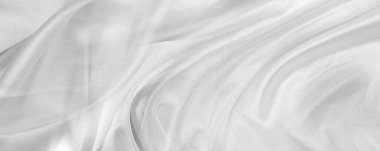 Beyaz ipek kumaş hatları