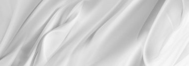 Beyaz ipek kumaş hatları