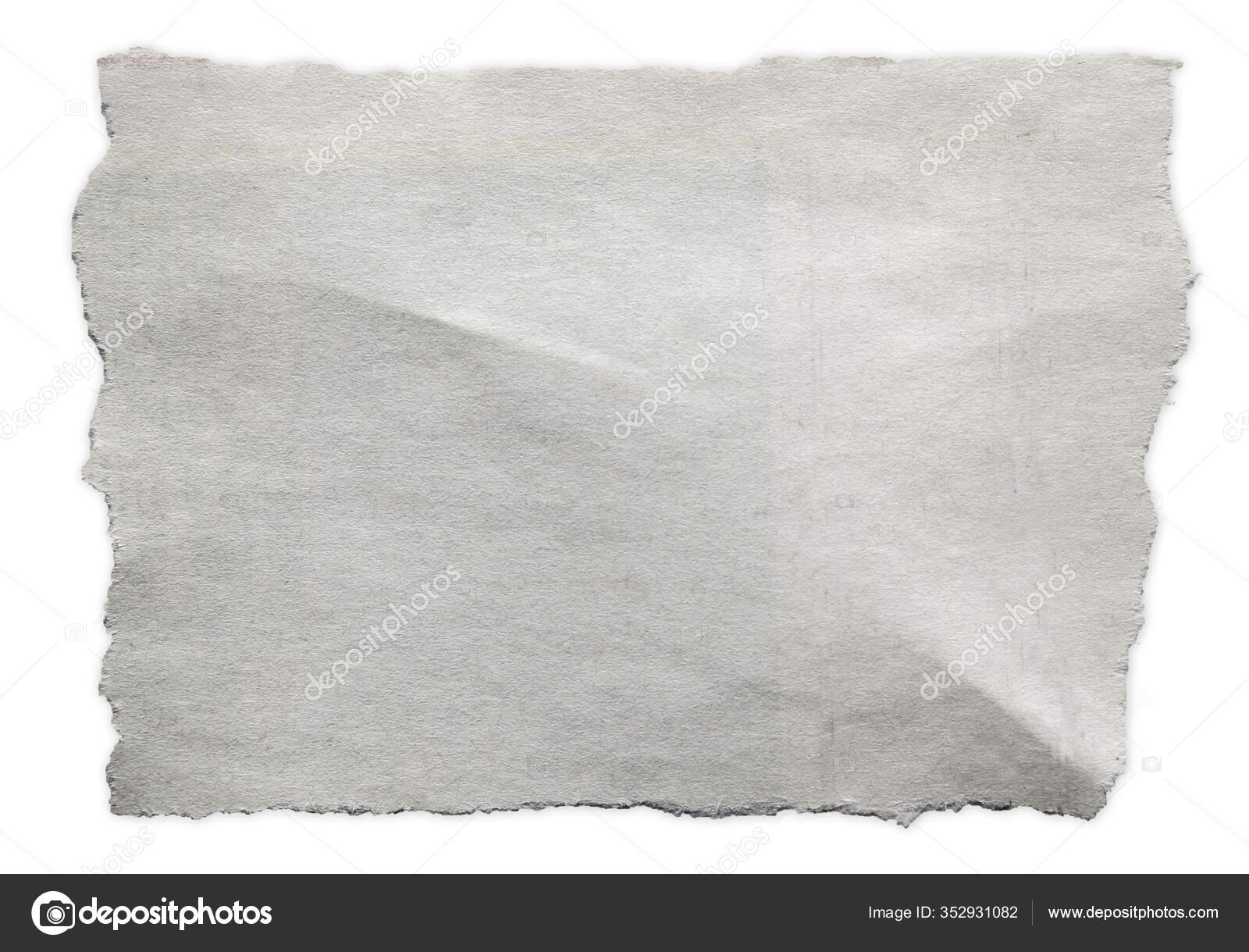 Pedaço Papel Rasgado Isolado Sobre Fundo Liso Ilustração de ©stillfx  #352931082, image size:1600x1219