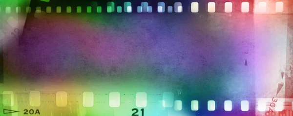 Kleurrijke Film Negatieve Frames Achtergrond — Stockfoto
