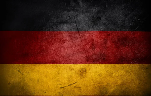 Alman Bayrağı Grunge Doku Efekti — Stok fotoğraf