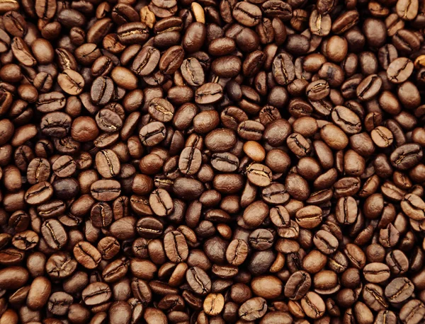 Sluitingen Van Gebrande Koffiebonen — Stockfoto