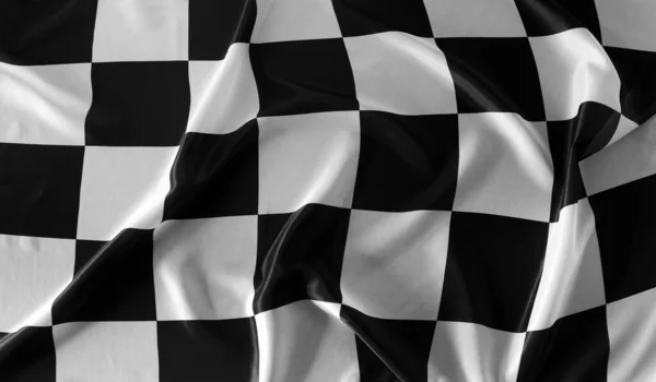 Bandera Cuadros Blanco Negro —  Fotos de Stock