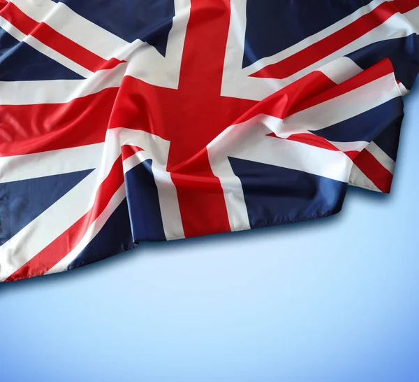 Bandera Union Jack Sobre Fondo Azul — Foto de Stock