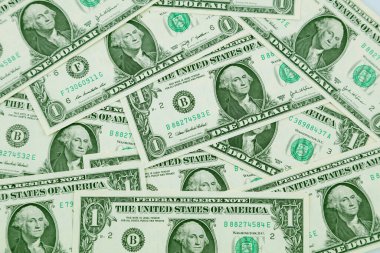 Amerikan dolarlarının yakın plan çekimleri