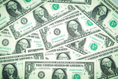 Amerikan dolarlarının yakın plan çekimleri