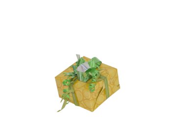 Süslemeleri ile hediye kutusu