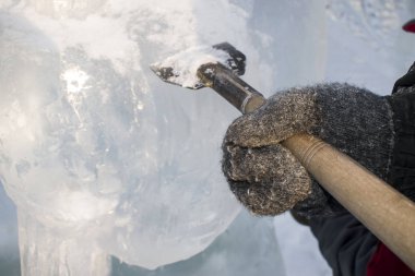 Ana heykeltıraş buz işleme