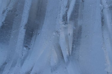 Buz yazdırılan desenleri ile doku