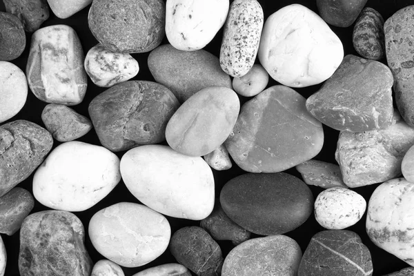 Set of stones on a black background — Stock Photo, Image