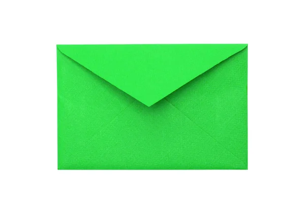 Envelope de papel sobre um fundo branco — Fotografia de Stock