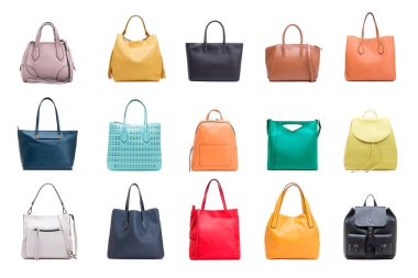 Collection of women's bags clipart