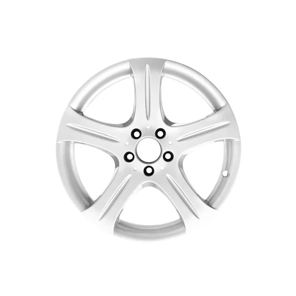 Автомобільне колесо на білому тлі — стокове фото