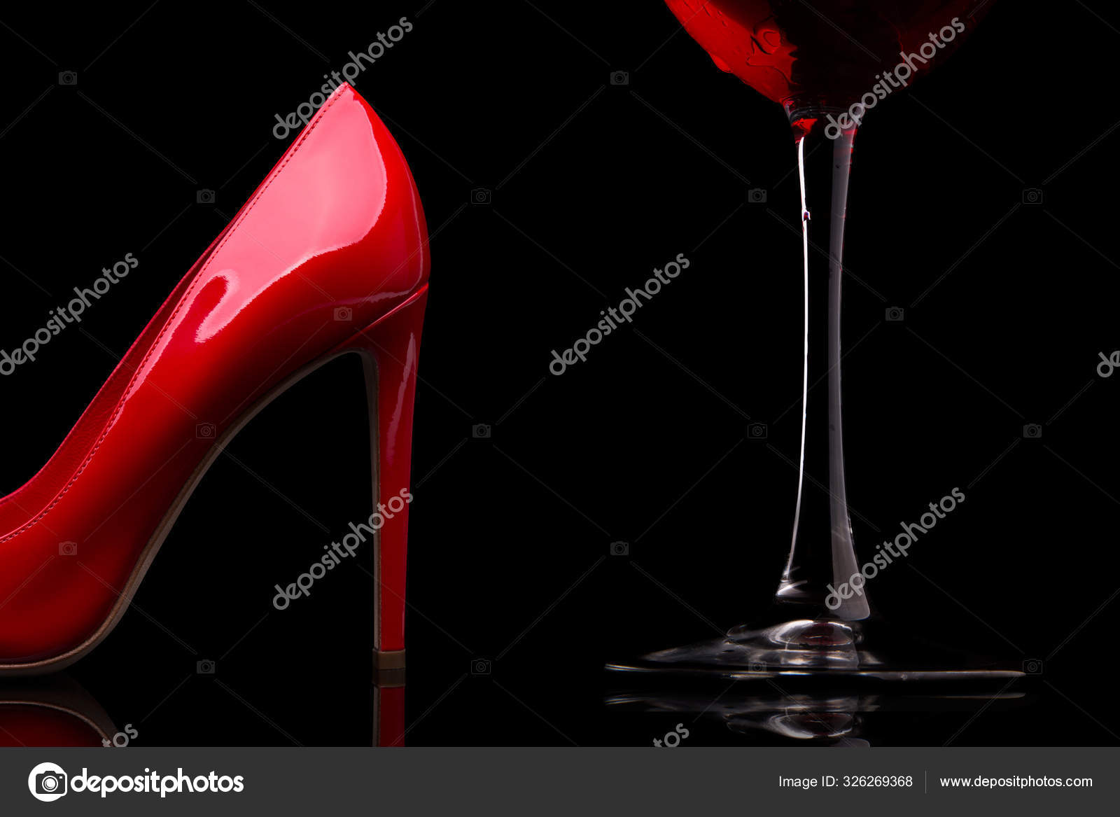 female high heel shoe and crystal glass with hydrangea flowers. festive  holiday concept. birthday selebration, gift for woman, party time 8417536  Stock Photo at Vecteezy