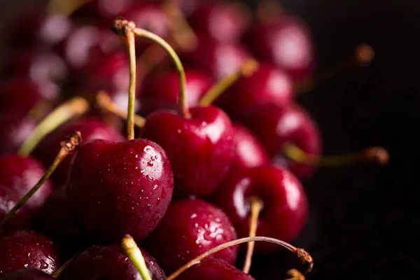 Frutos Vermelhos Cerejas Maduras — Fotografia de Stock