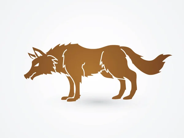 Сердитый волк — стоковый вектор