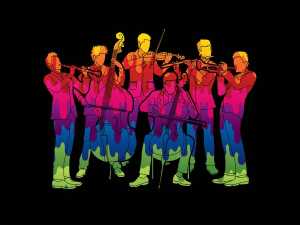 Graphique du joueur d'orchestre — Image vectorielle