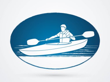 Kayak bir adam