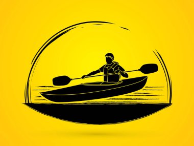 Kayak bir adam