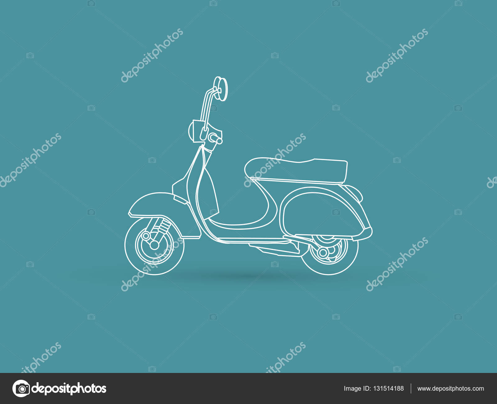 Scooter graphic vector Stock Vector by ©sila5775 131514188