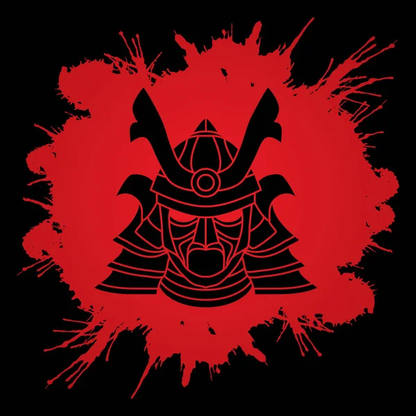Шлем самурая — стоковый вектор