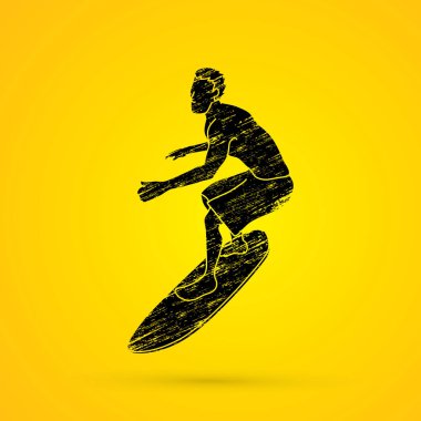 Sörf grafik vektör