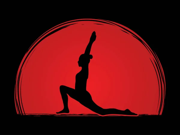 瑜伽姿势设计 — 图库矢量图片