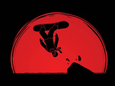 Snowboard aksiyon grafiği