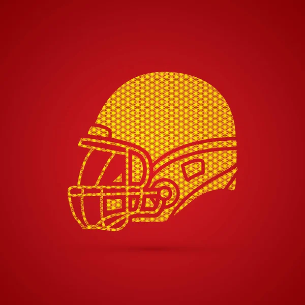 Casque de football américain — Image vectorielle