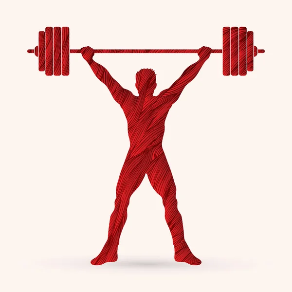 Weight Lifting graphic — Stock Vector