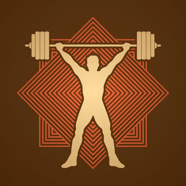Weight Lifting graphic — Stock Vector