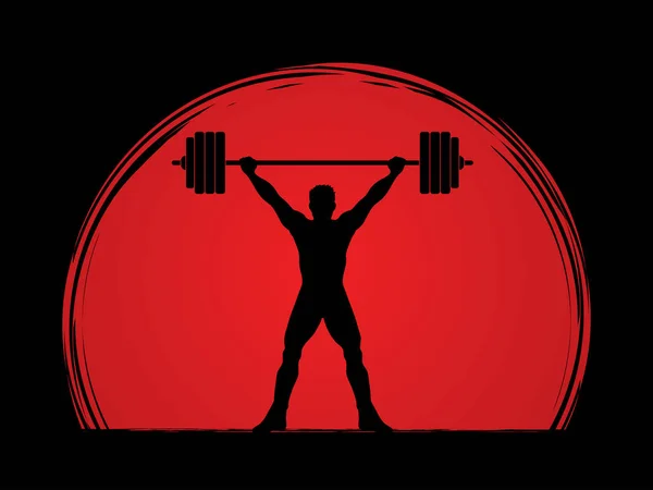 Weight Lifting graphic — Stock Vector