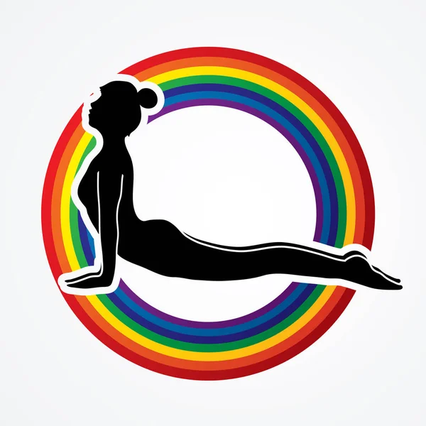 Yoga pose afbeelding — Stockvector