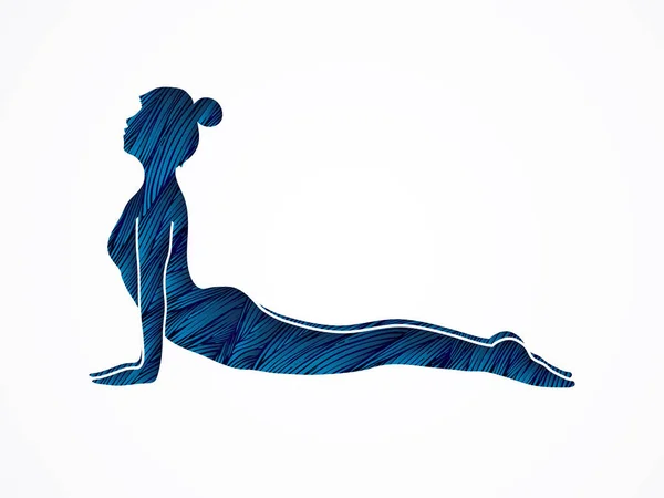 Yoga pose gráfico — Archivo Imágenes Vectoriales