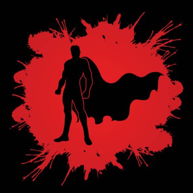 Süper kahraman adam ayakta