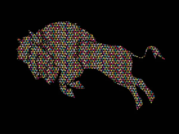 Buffalo Saut graphique — Image vectorielle