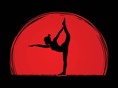 Yoga poz grafik 