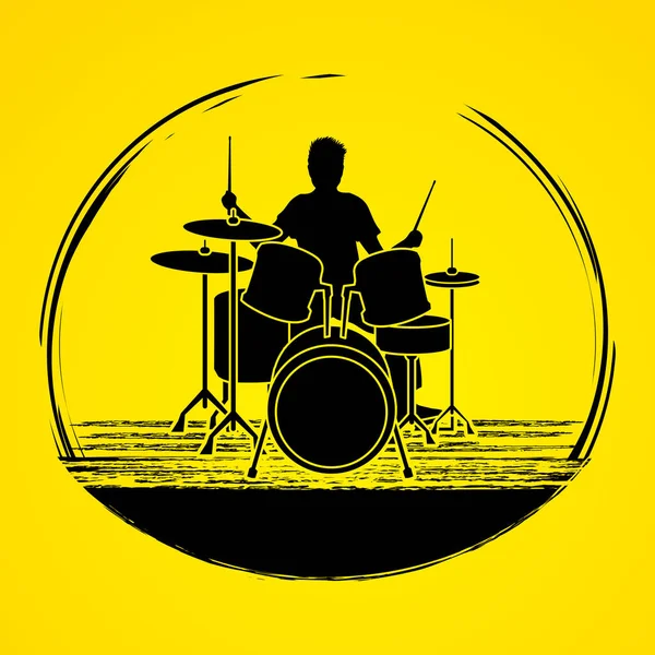 Графіки програвача барабана — стоковий вектор