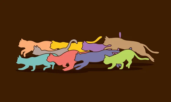 Katten van negen levens — Stockvector